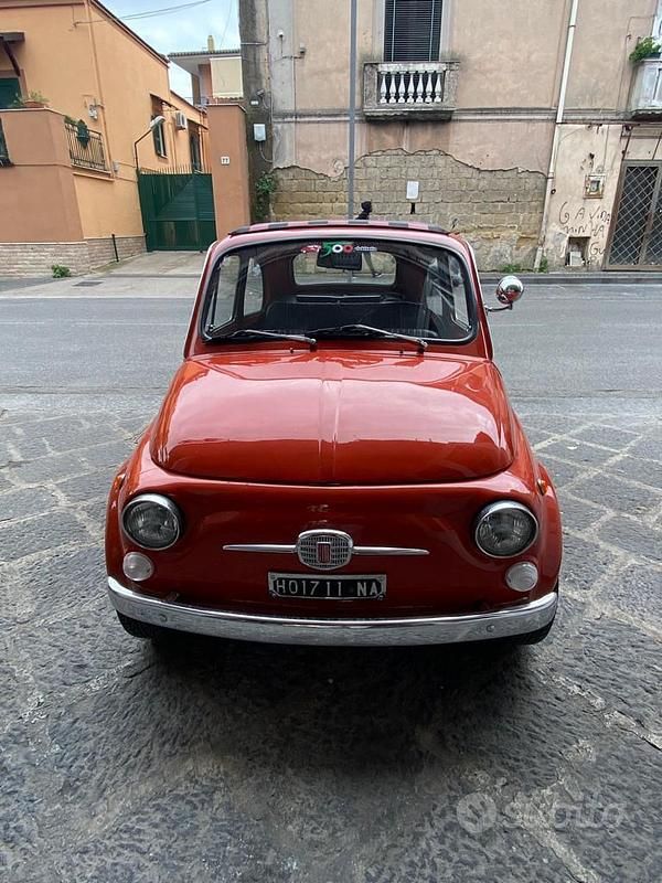Usata Fiat 500 1970 Rosso Utilitaria