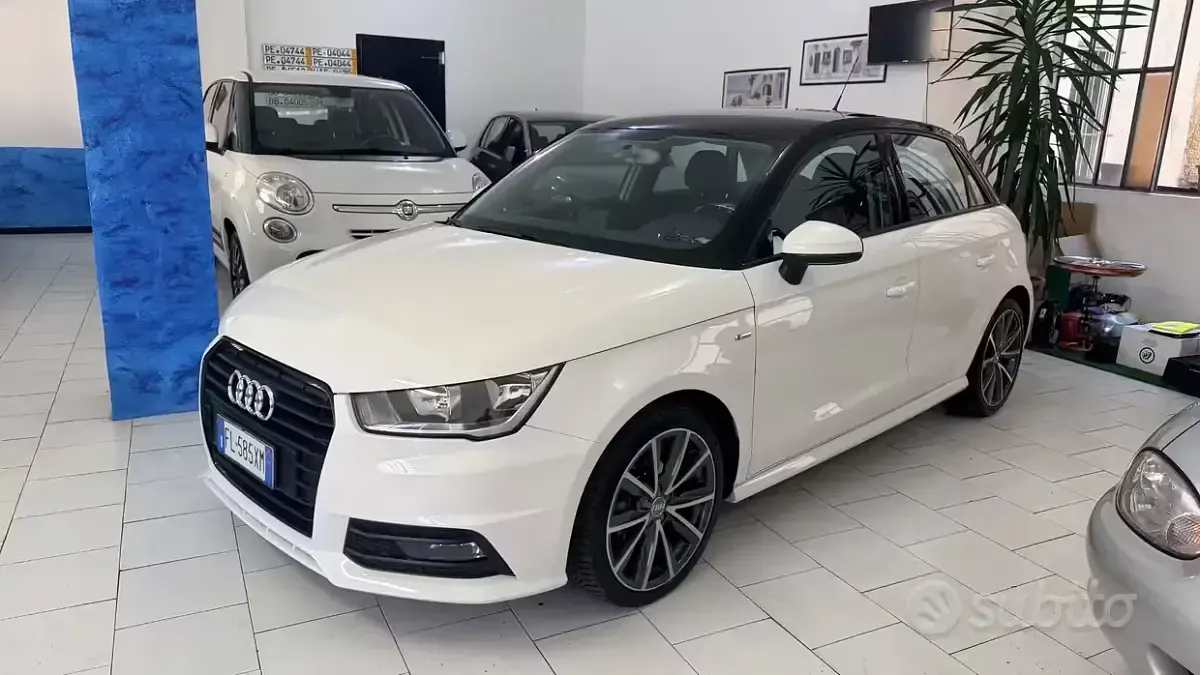 Usata Audi A1 S-Line 95 CV (69 kW) 2017 Bianco Utilitaria