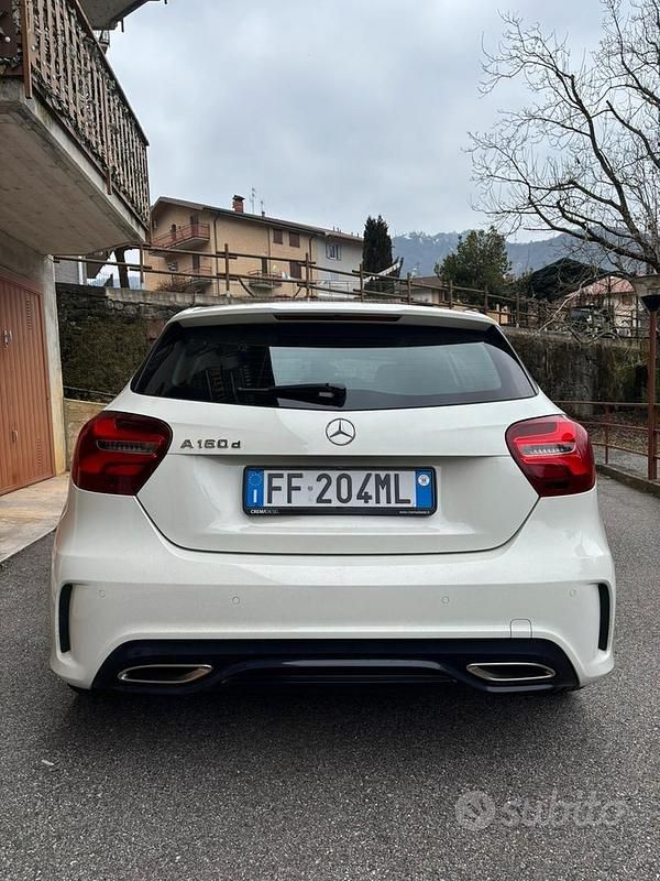 Usata Mercedes A160 Premium 90 CV (66 kW) 2016 Bianco Berlina