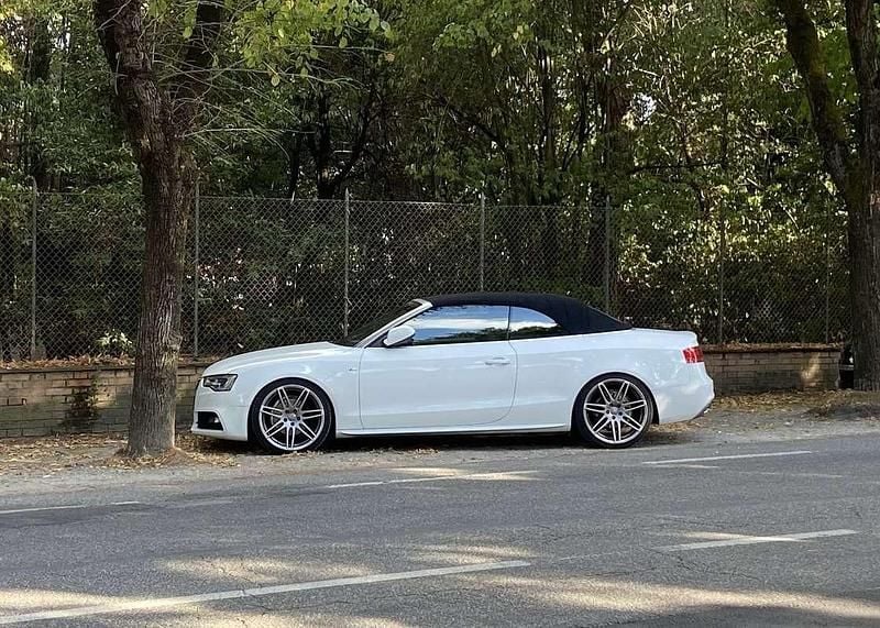 Usata Audi A5 Cabriolet Advanced Plus 177 CV (130 kW) 2013 Bianco Cabrio