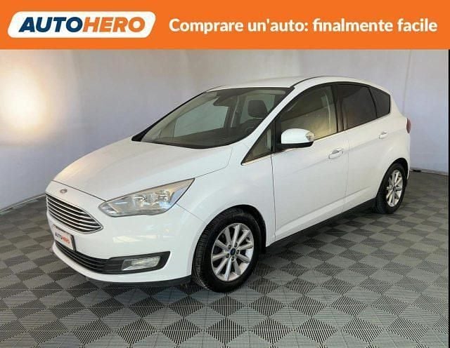 Usata Ford C-MAX Titanium 120 CV (88 kW) 2015 Bianco Monovolume