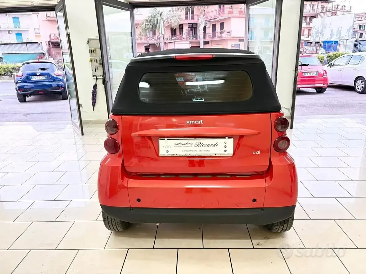 Usata Smart ForTwo Cabrio Passion 45 CV (33 kW) 2008 Rosso Cabrio