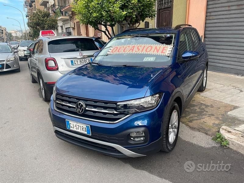 Usata VW T-Cross Advance 110 CV (80 kW) 2022 Blu SUV