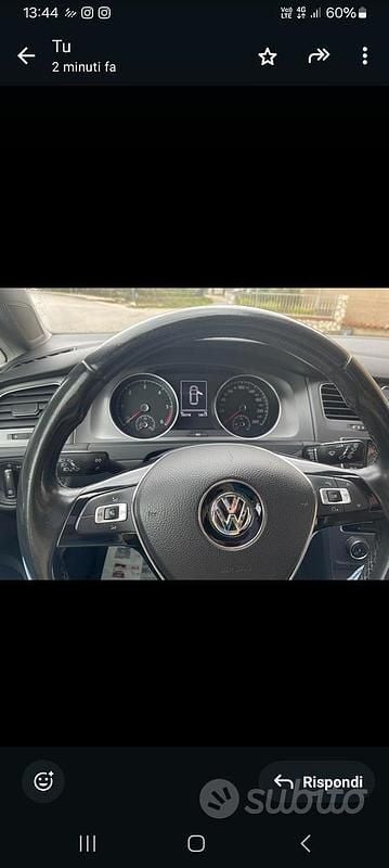 Usata VW Golf VII 90 CV (66 kW) 2014 Nero Berlina