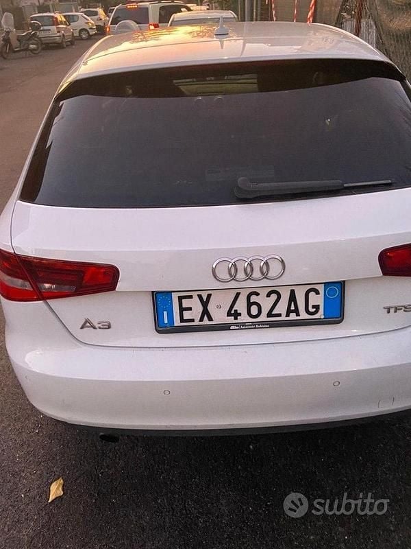 Usata Audi A3 Ambition 110 CV (80 kW) 2014 Bianco Berlina