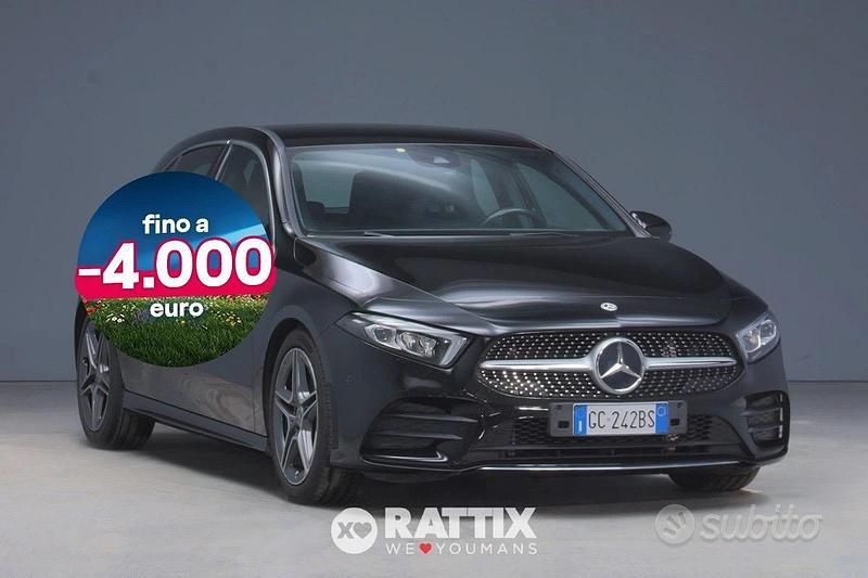 Usata Mercedes A180 Premium 136 CV (100 kW) 2020 Nero Berlina
