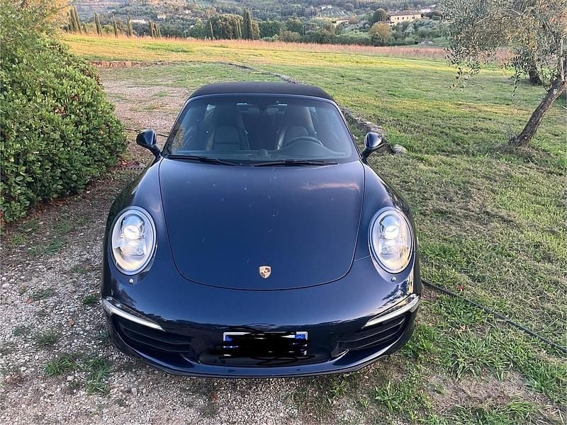 Usata Porsche 991 350 CV (257 kW) 2014 Blu Cabrio