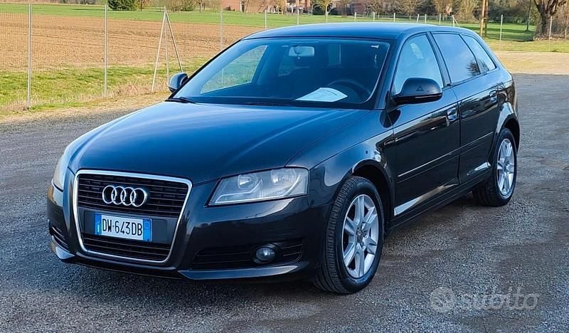 Usata Audi A3 Ambition 105 CV (77 kW) 2009 Nero Utilitaria