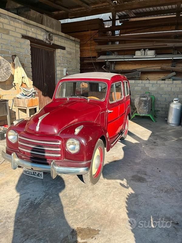Rosso Usata 1950 Fiat Belvedere Cabrio | 4500 € - Immagine 1/4