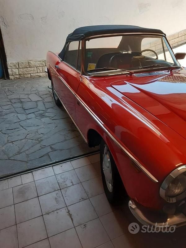 Usata Fiat 1200 1960 Rosso Cabrio
