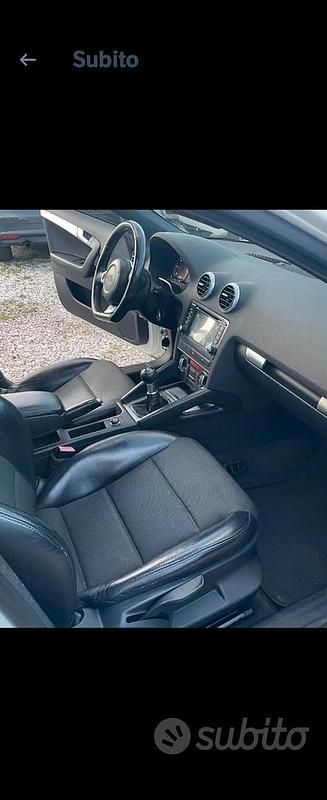 Usata Audi A3 S-Line 170 CV (125 kW) 2010 Bianco Berlina