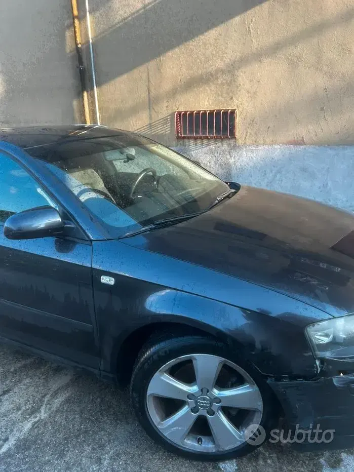 Usata Audi A3 140 CV (102 kW) 2005 Nero Utilitaria