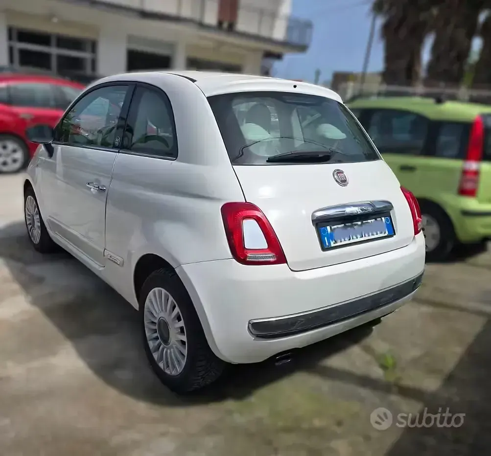 Usata Fiat 500 Lounge 95 CV (69 kW) 2011 Bianco Berlina
