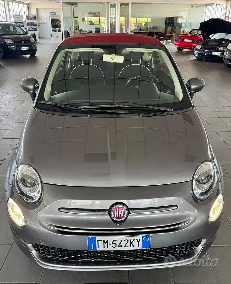 Usata Fiat 500C Lounge 69 CV (50 kW) 2017 Grigio Cabrio
