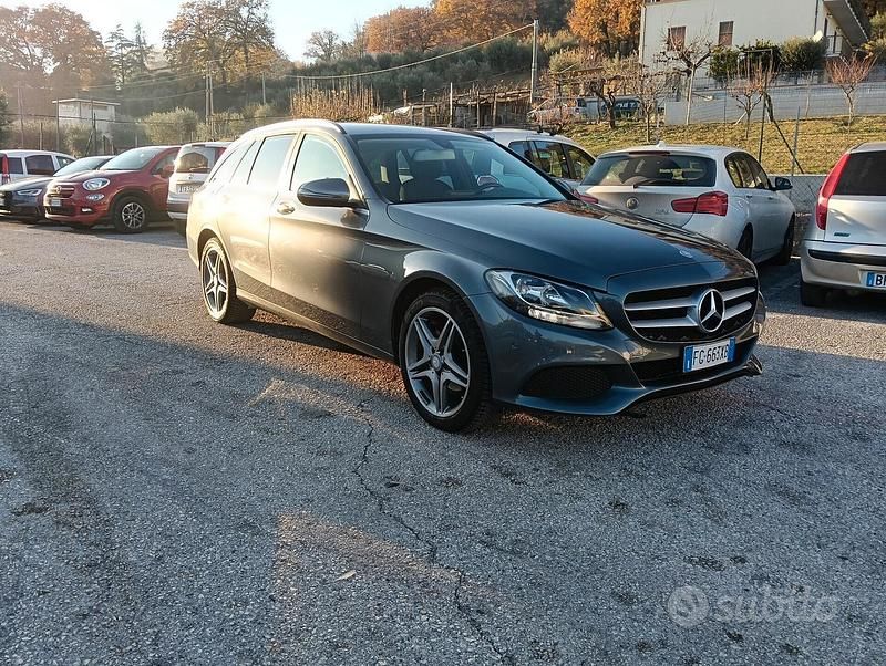 Usata Mercedes C200 Business 136 CV (100 kW) 2017 Grigio Station wagon