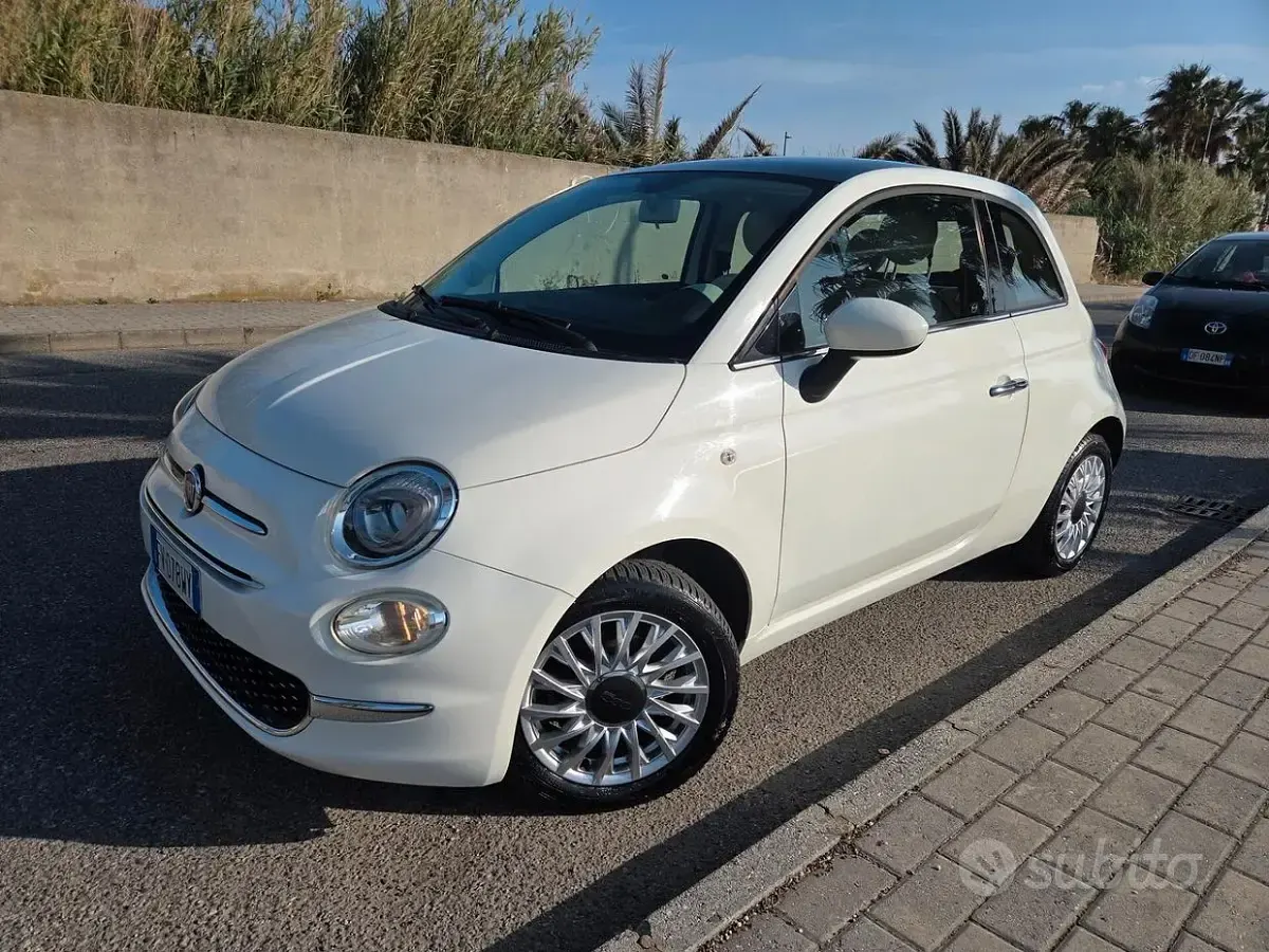 Usata Fiat 500 Lounge 69 CV (50 kW) 2019 Bianco Utilitaria
