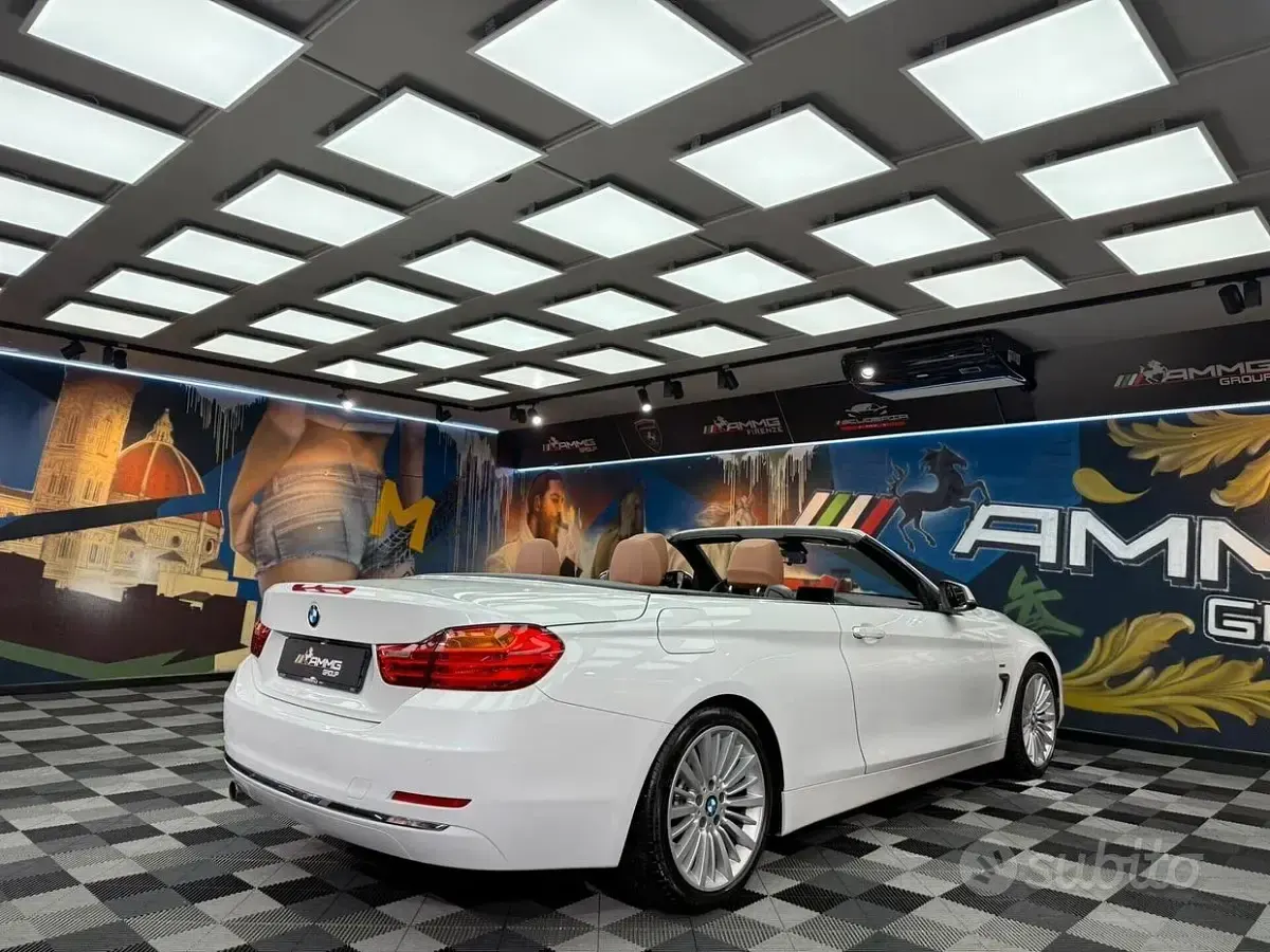 Usata BMW 420 Efficient Dynamics 184 CV (135 kW) 2014 Bianco Cabrio
