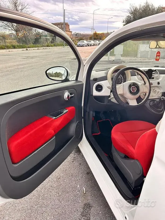 Usata Fiat 500 95 CV (69 kW) 2011 Bianco Utilitaria