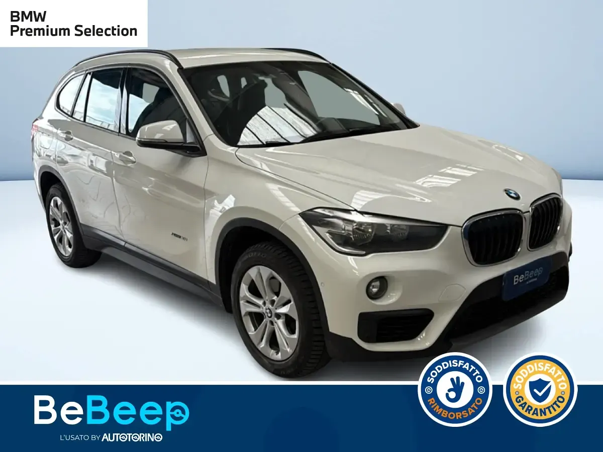 Usata BMW X1 Advantage 140 CV (102 kW) 2017 Bianco pastello SUV