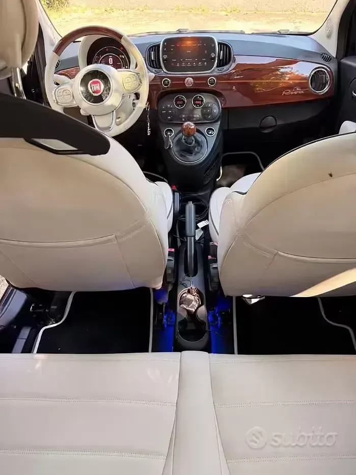 Usata Fiat 500 Riva 95 CV (69 kW) 2017 Bluazzurro Berlina