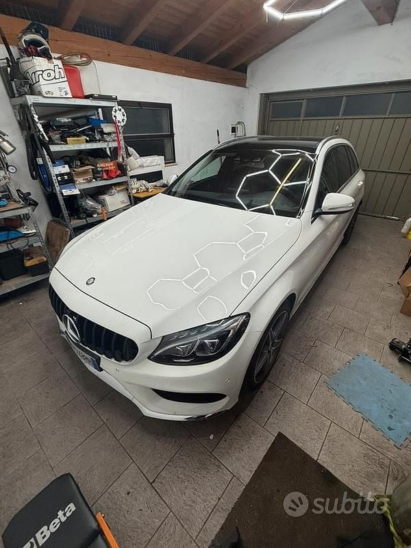 Usata Mercedes C220 Premium 170 CV (125 kW) 2014 Bianco Station wagon