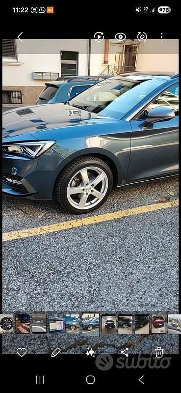 Usata Seat Leon FR 131 CV (96 kW) 2022 Grigio Station wagon