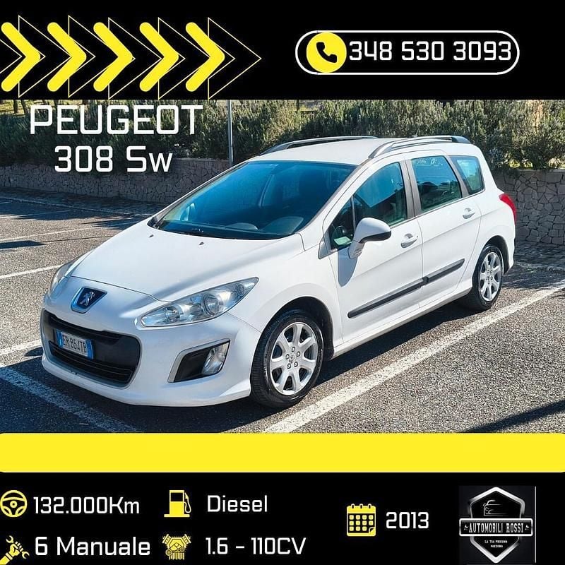 Usata Peugeot 308 Business-Line 115 CV (84 kW) 2013 Bianco Station wagon
