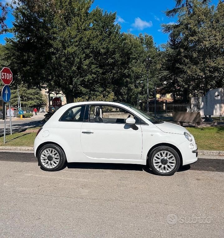 Usata Fiat 500C 69 CV (50 kW) 2015 Bianco Cabrio