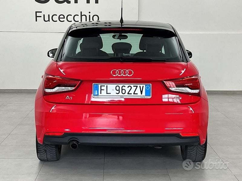 Usata Audi A1 Sportback Ambiente 90 CV (66 kW) 2017 Rosso Utilitaria