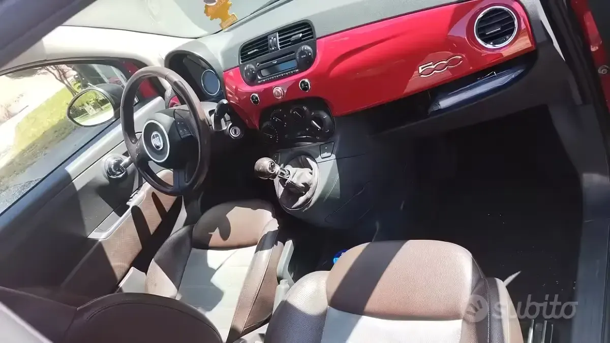 Usata Fiat 500 69 CV (50 kW) 2010 Rosso Utilitaria