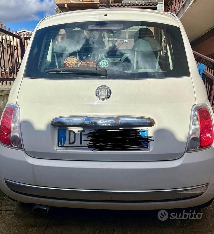 Usata Fiat 500 Lounge 69 CV (50 kW) 2009 Bianco Cabrio