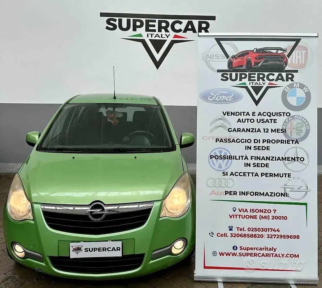 Usata Opel Agila 86 CV (63 kW) 2009 Verde Utilitaria