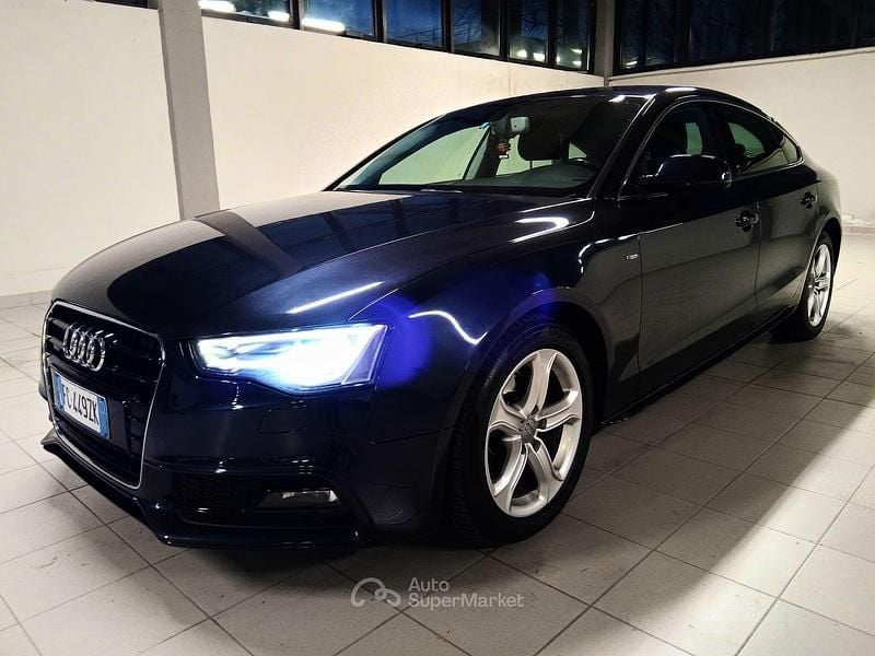 Usata Audi A5 S-Line 190 CV (139 kW) 2016 Blu Berlina