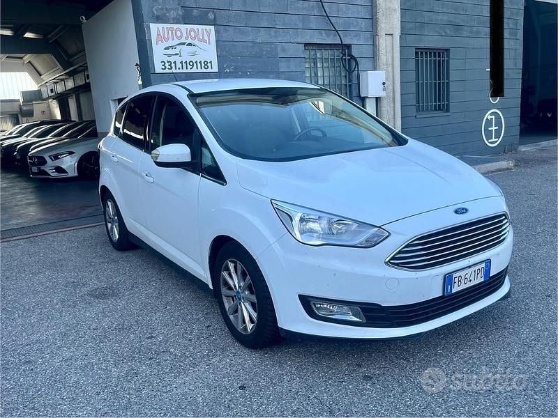 Usata Ford C-MAX Titanium 95 CV (69 kW) 2015 Bianco Monovolume
