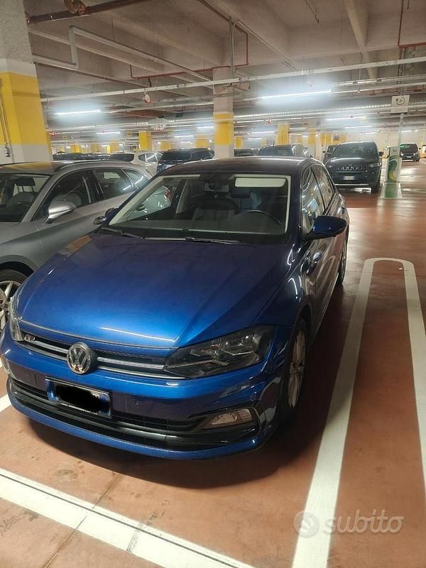 Usata VW Polo Highline 95 CV (69 kW) 2018 Blu Utilitaria