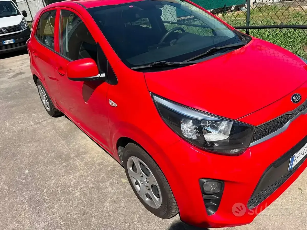 Usata Kia Picanto Active 85 CV (62 kW) 2018 Rosso Utilitaria