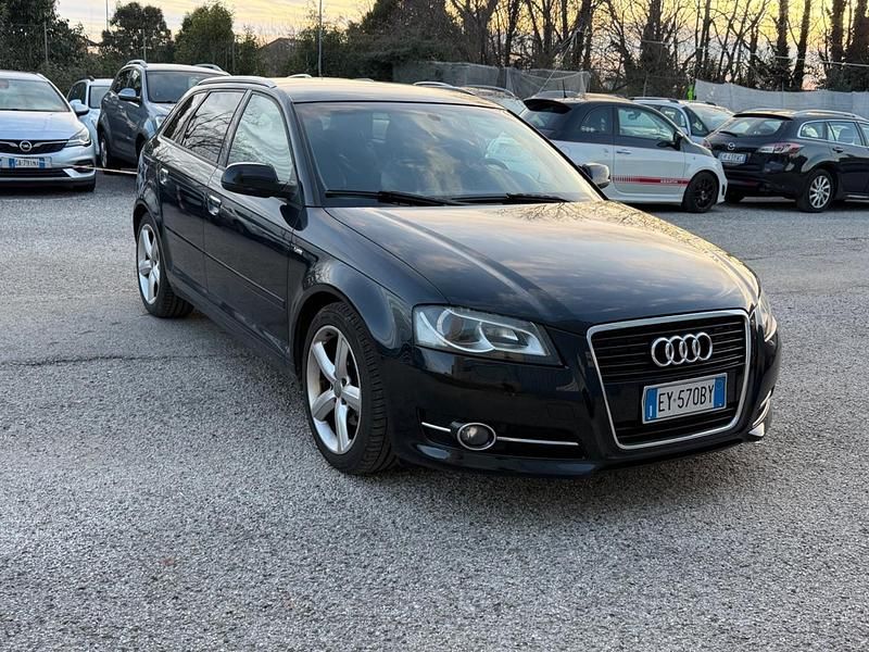 Usata Audi A3 Attraction 125 CV (91 kW) 2012 Nero Utilitaria