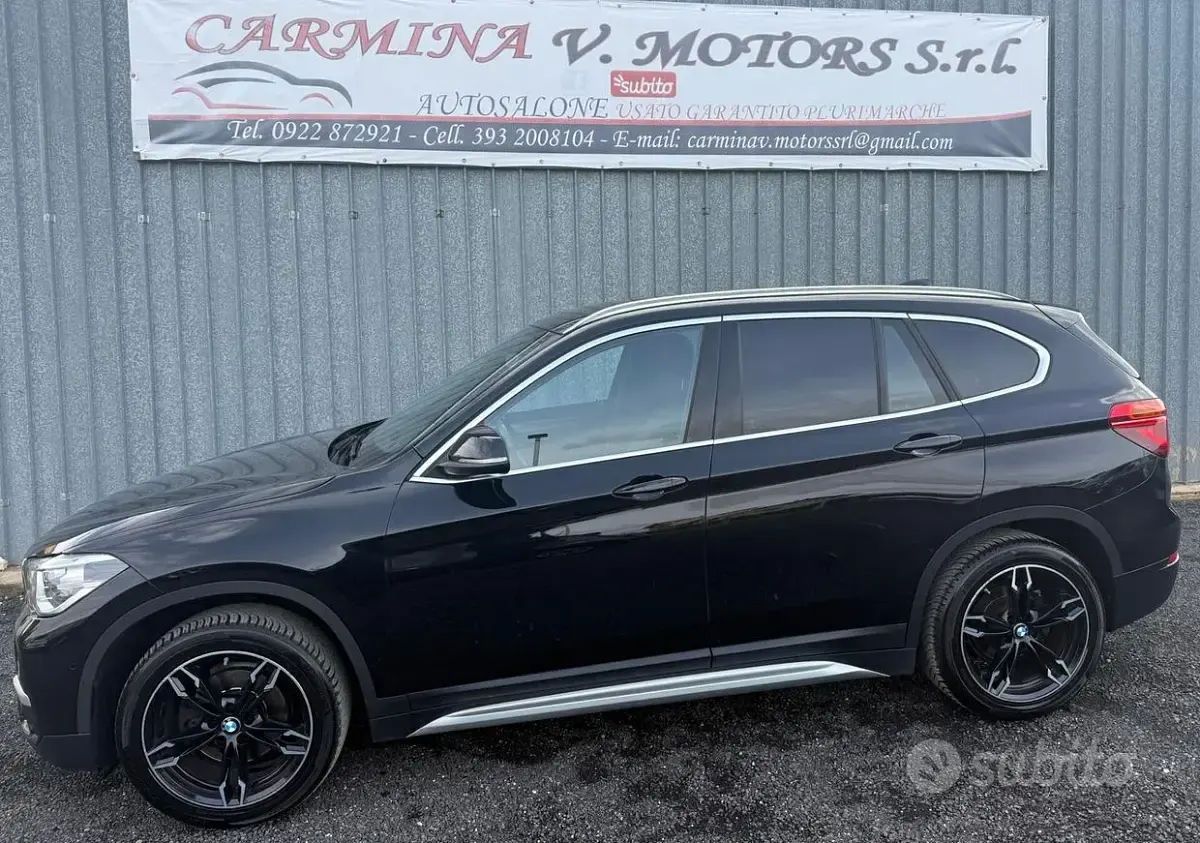 Usata BMW X1 Advantage 150 CV (110 kW) 2018 Nero SUV
