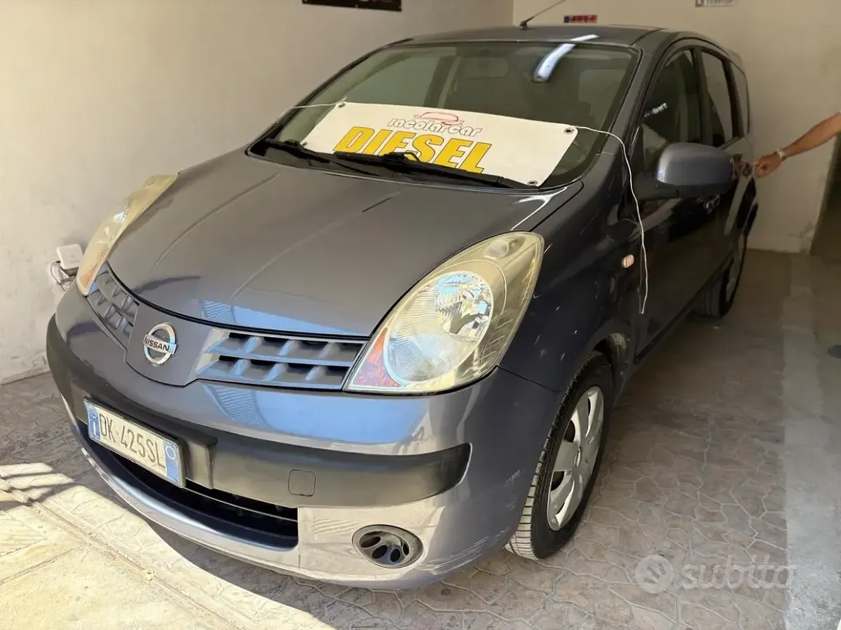 Usata Nissan Note 86 CV (63 kW) 2008 Blu Utilitaria