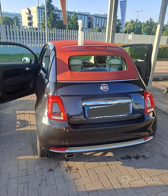 Usata Fiat 500 69 CV (50 kW) 2020 Nero Cabrio