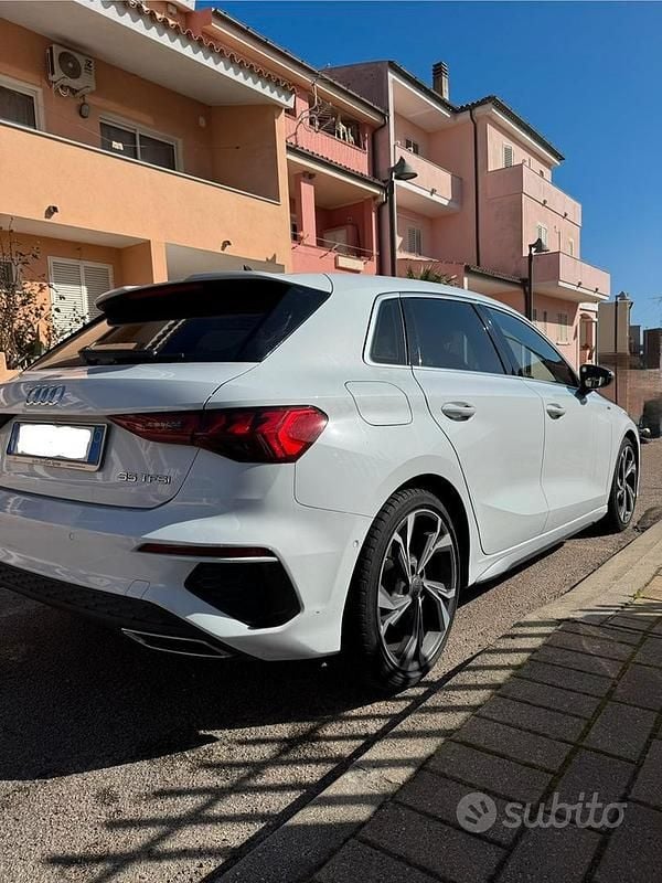 Usata Audi A3 S-Line 150 CV (110 kW) 2020 Bianco Berlina