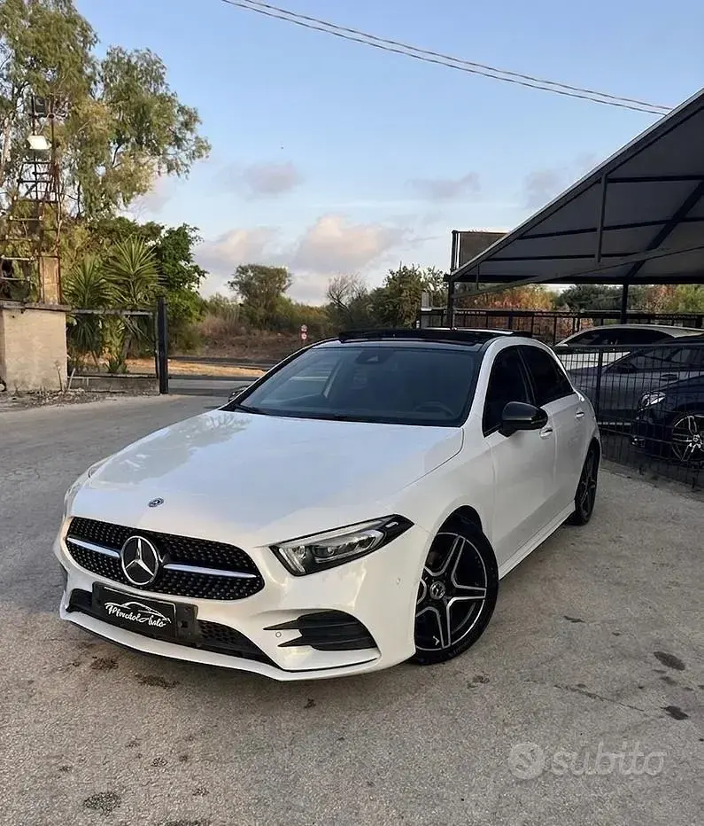 Usata Mercedes A180 Premium 116 CV (85 kW) 2019 Bianco Berlina
