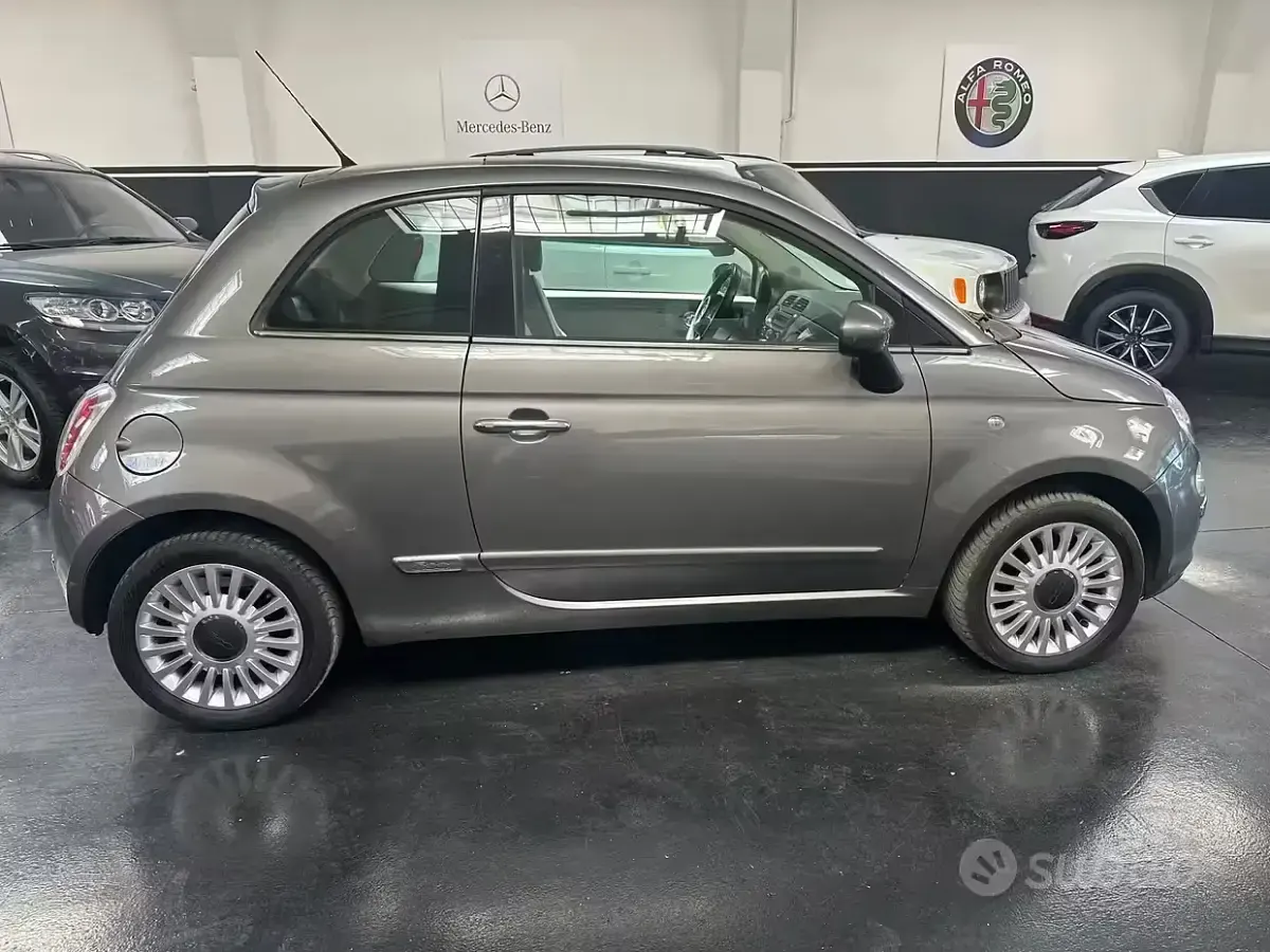 Usata Fiat 500 Lounge 69 CV (50 kW) 2009 Grigio Cabrio