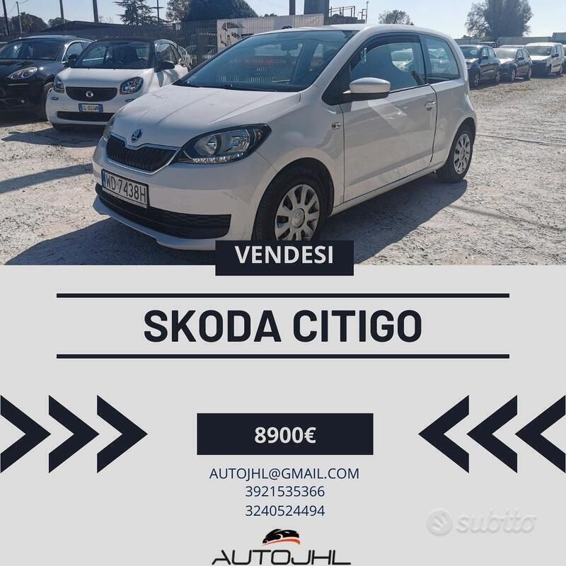 Bianco Usata 2018 Skoda Citigo Due volumi | 8900 € (Buon prezzo) - Immagine 1/2