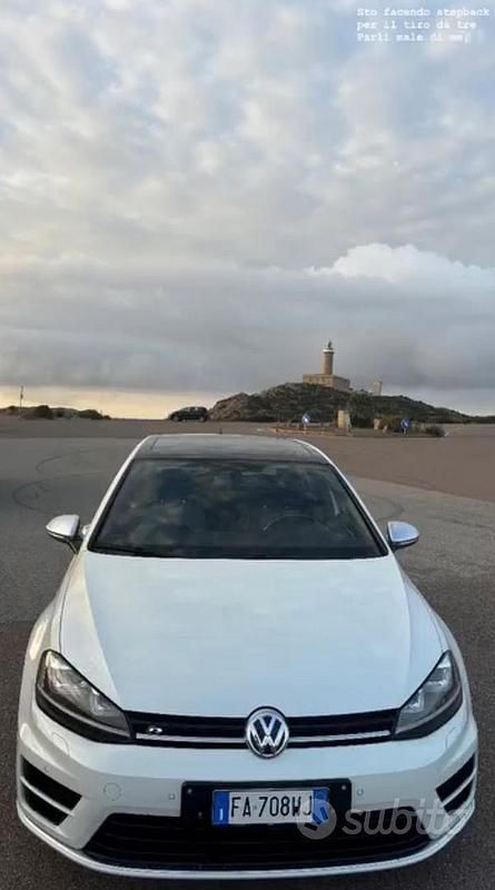 Usata VW Golf VII R 300 CV (220 kW) 2015 Bianco Berlina