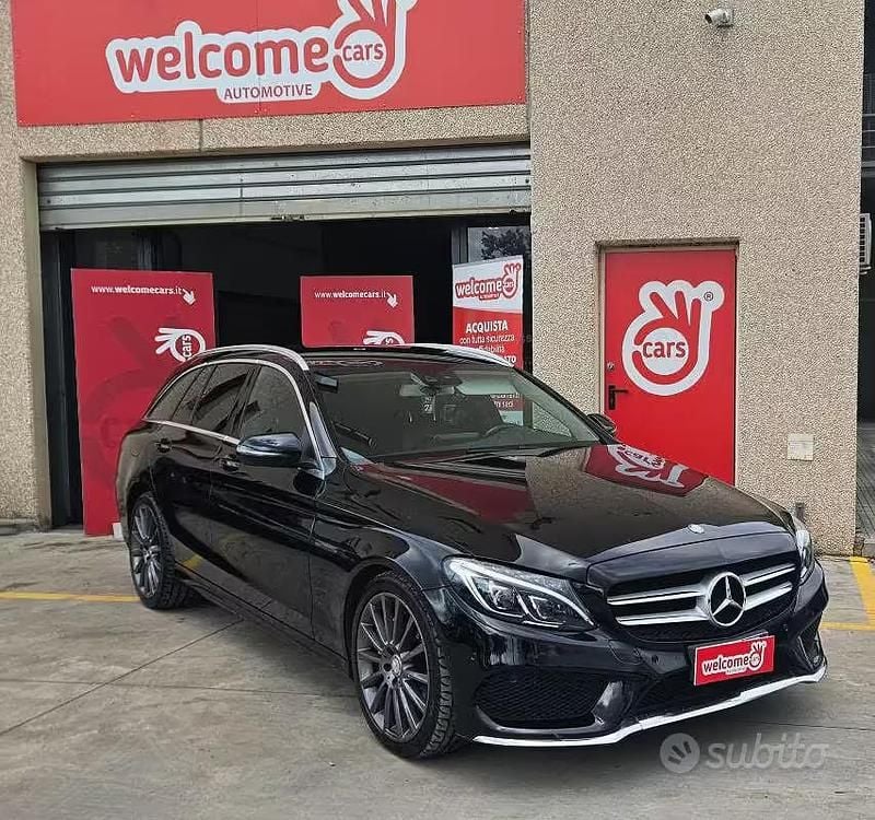 Usata Mercedes C220 Premium 170 CV (125 kW) 2016 Nero Station wagon