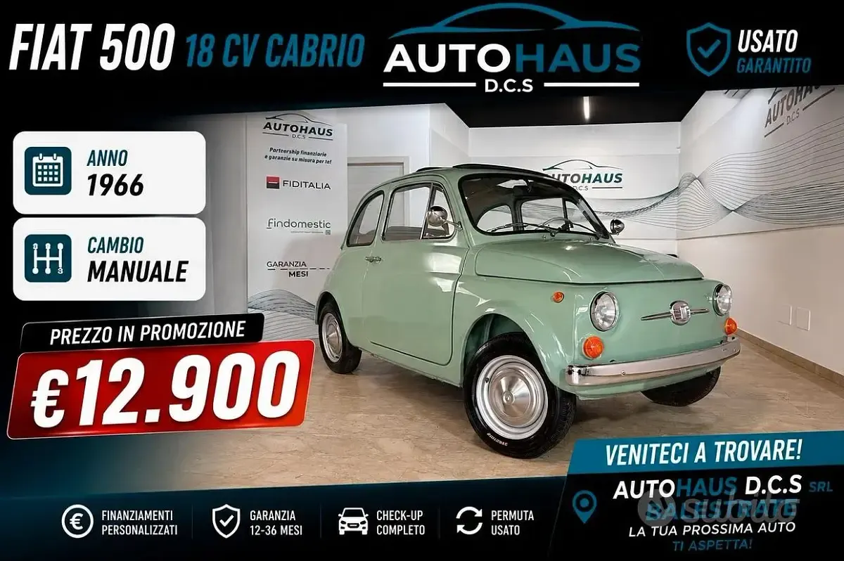 Usata Fiat 500 18 CV (13 kW) 1960 Utilitaria