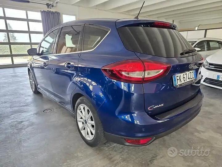Begagnad Ford C-MAX Titanium 95 HK (69 kW) 2017 Blå Minibuss