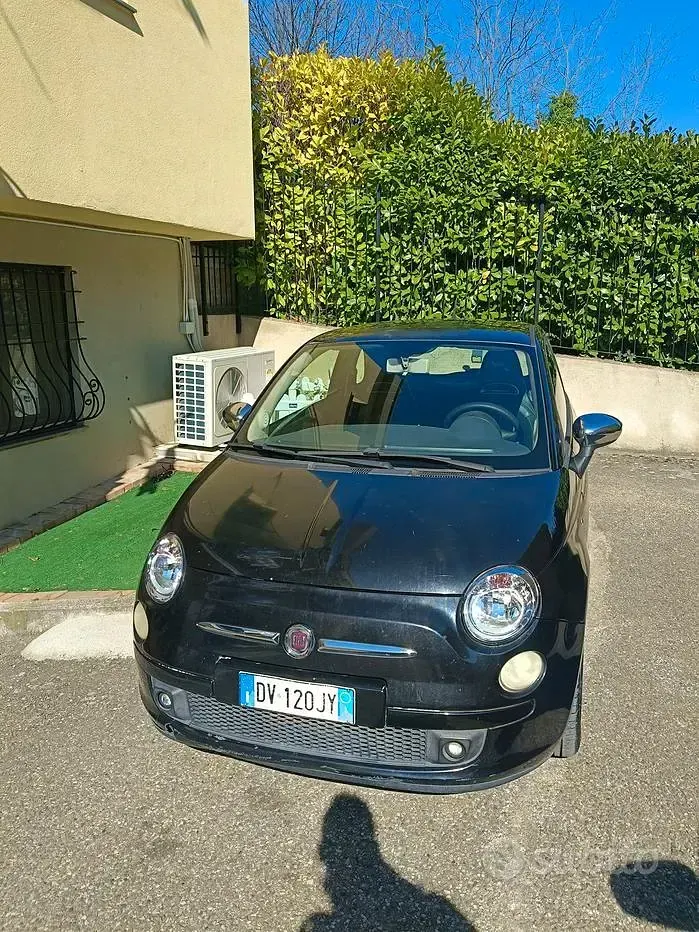 Usata Fiat 500 100 CV (73 kW) 2009 Nero Cabrio