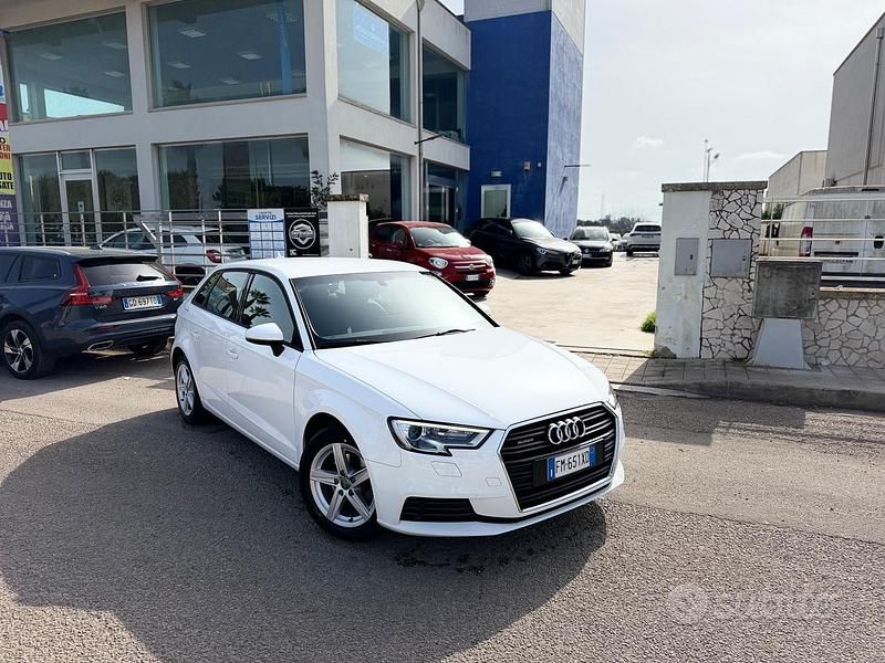 Usata Audi A3 Sport 150 CV (110 kW) 2018 Bianco Berlina